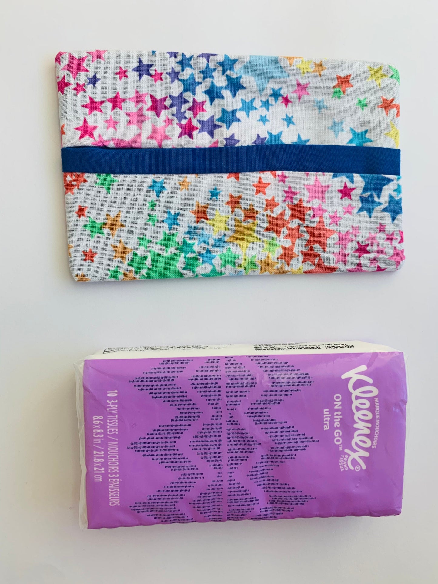 Stars Fabric Tissue Holder, Pocket Tissue Holder, Mini Tissue Pouch, Travel Tissue Holder, Pocket Tissue Cover, Kleenex Case