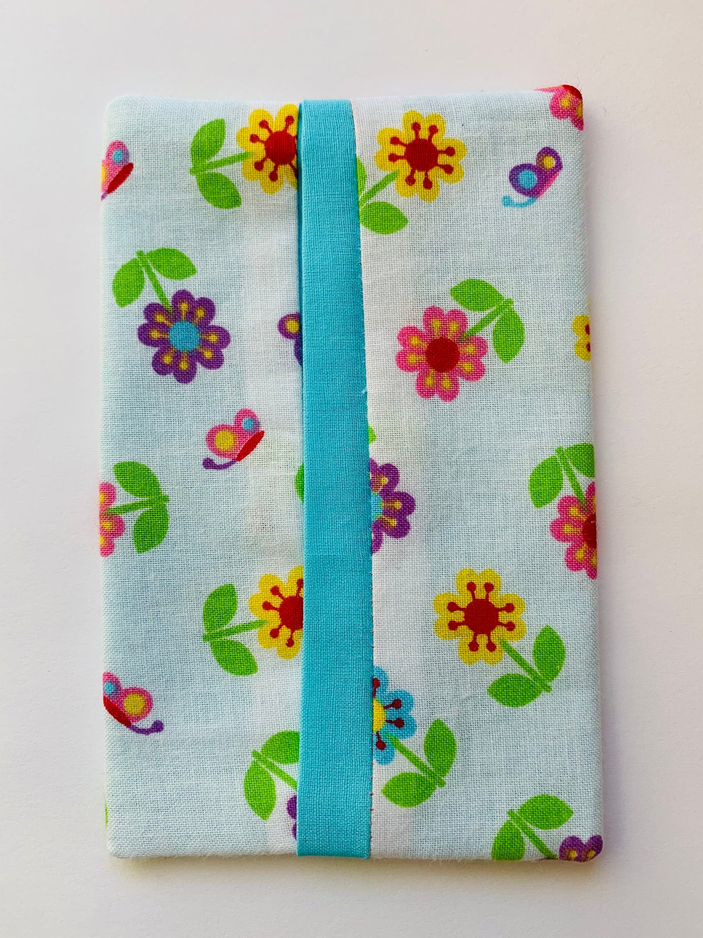 Flowers Fabric Tissue Holder, Pocket Tissue Holder, Mini Tissue Pouch, Travel Tissue Holder, Pocket Tissue Cover, Kleenex Case