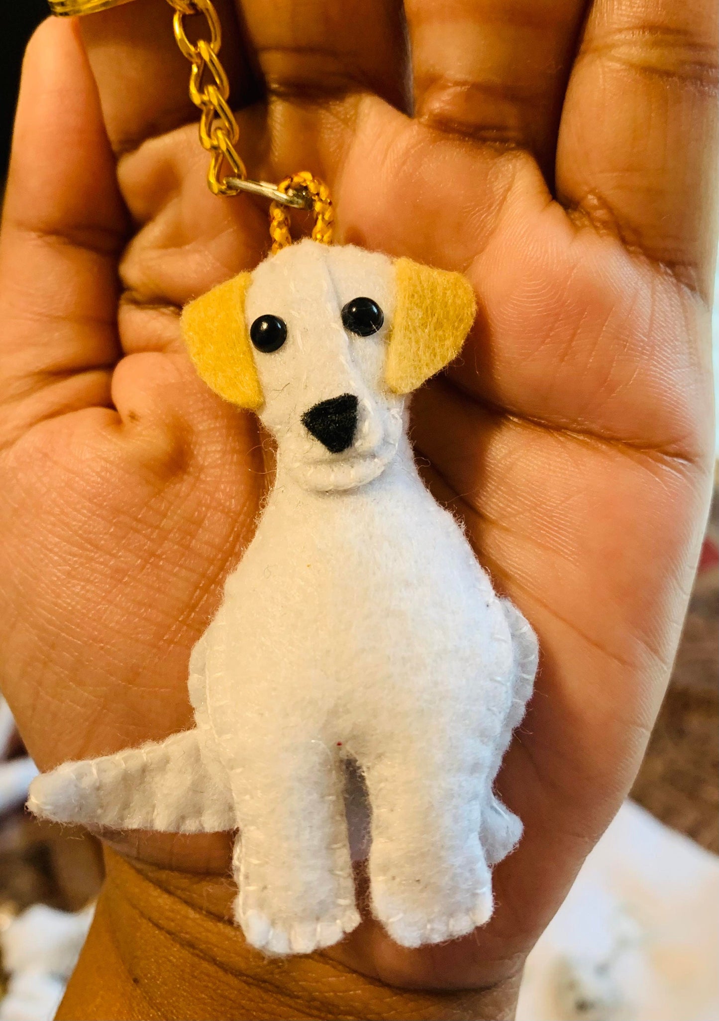 felt puppy dog keychain Felt Dog Ornament - Wool Fair Felt Handmade Christmas