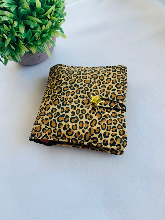 Sanitary Pad Holder, Pouch, Privacy pouch, leopard Purse, Feminine Pouch, Toiletry Bag, Girls Gift, School , College, Teen Menstrual