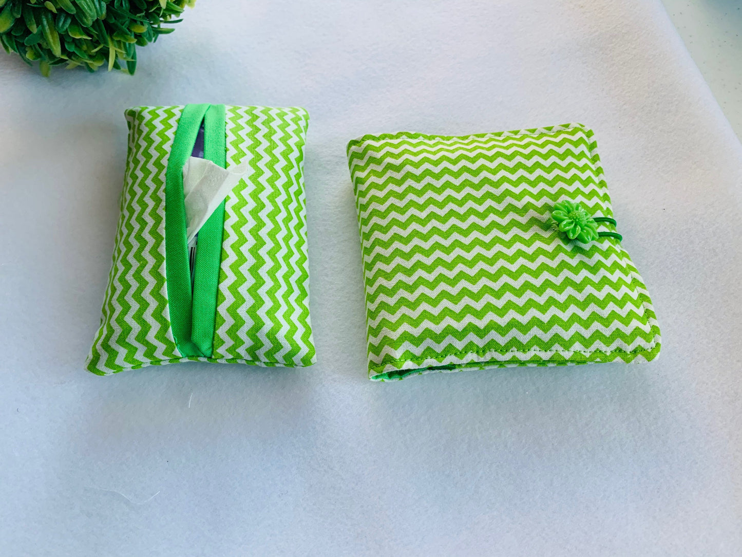 Sanitary Pad Holder, Pouch, Privacy pouch, green Feminine Pouch, Toiletry Bag, School , College, Teen Menstrual