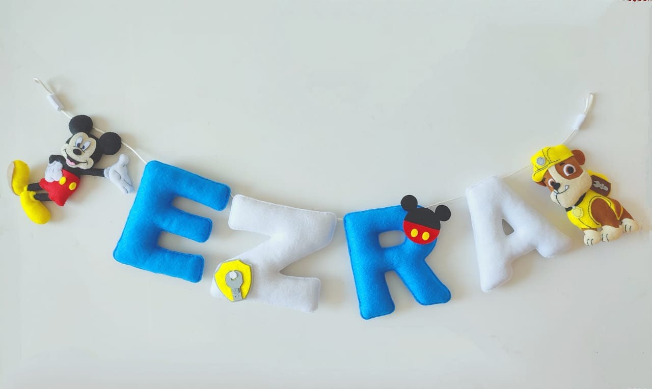 Custom Personalized banner/ name garlands for kids