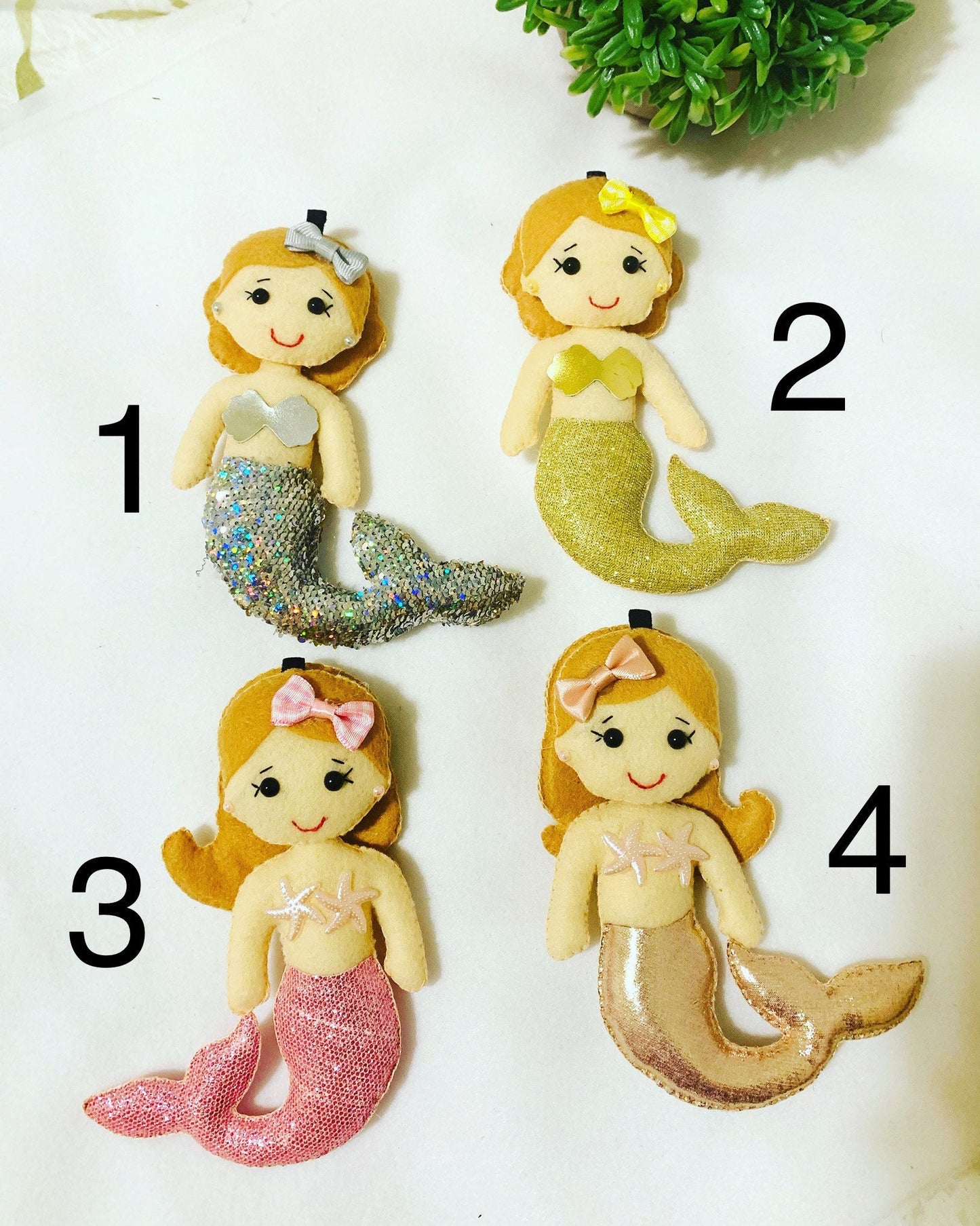 Mermaid keychains, mermaid toys, mermaid ornament