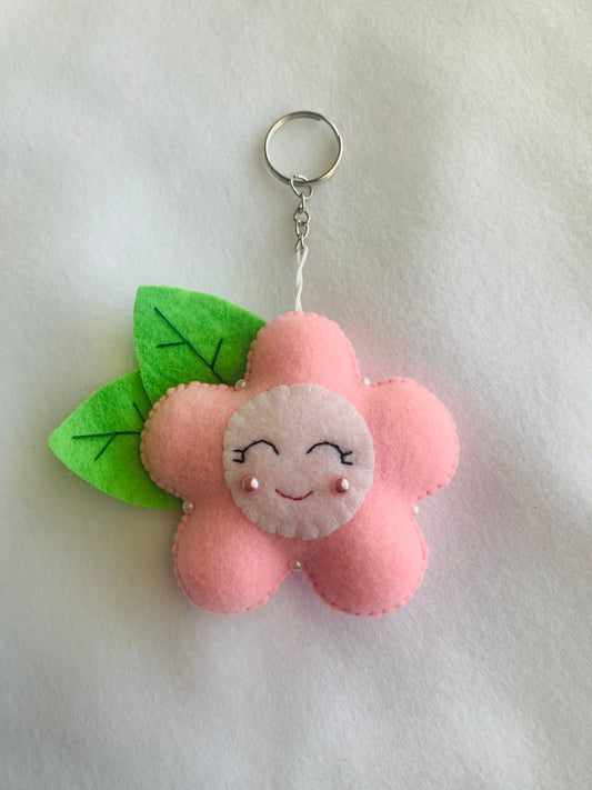 Flower keychain fabric