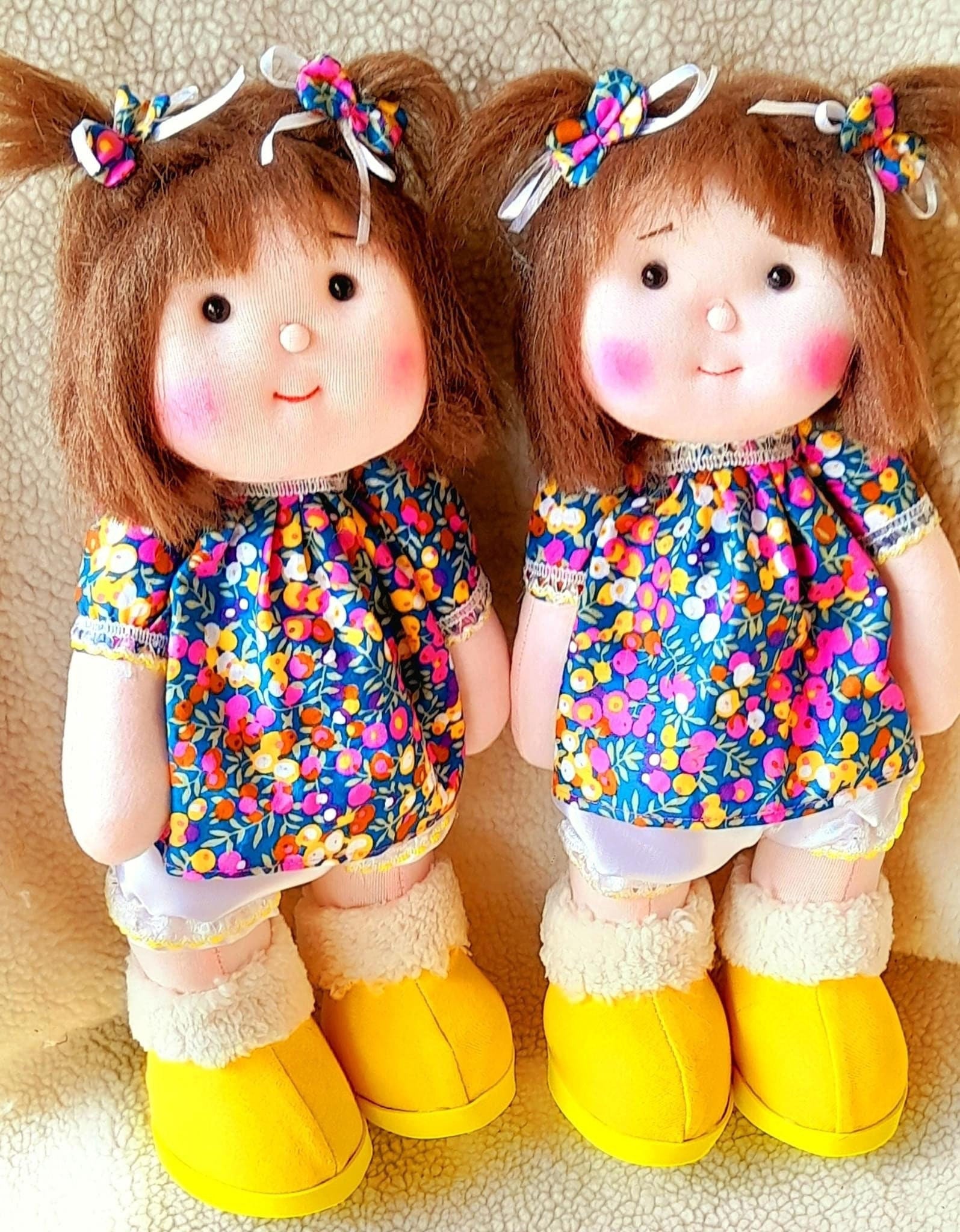 Personalized Cuddle Time Rag Dolls can sit and stand- cloth dolls -Sof ...