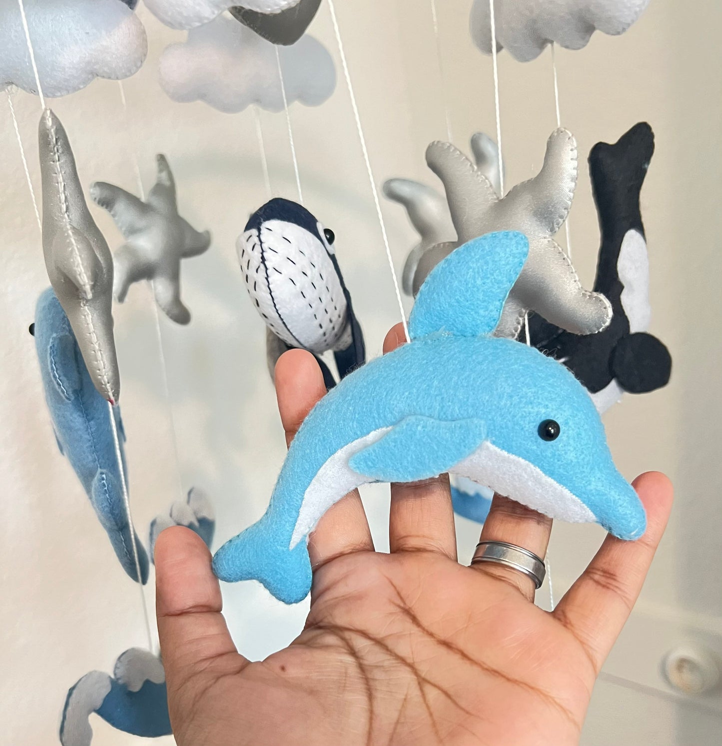 Baby Mobile Ocean, Baby Mobile Boy, Nursery Mobile, Baby Mobile Sea, Mobile whales, Ocean Mobile, nursery mobile, Mobile fish