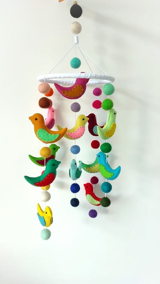 Bird theme nursery mobile