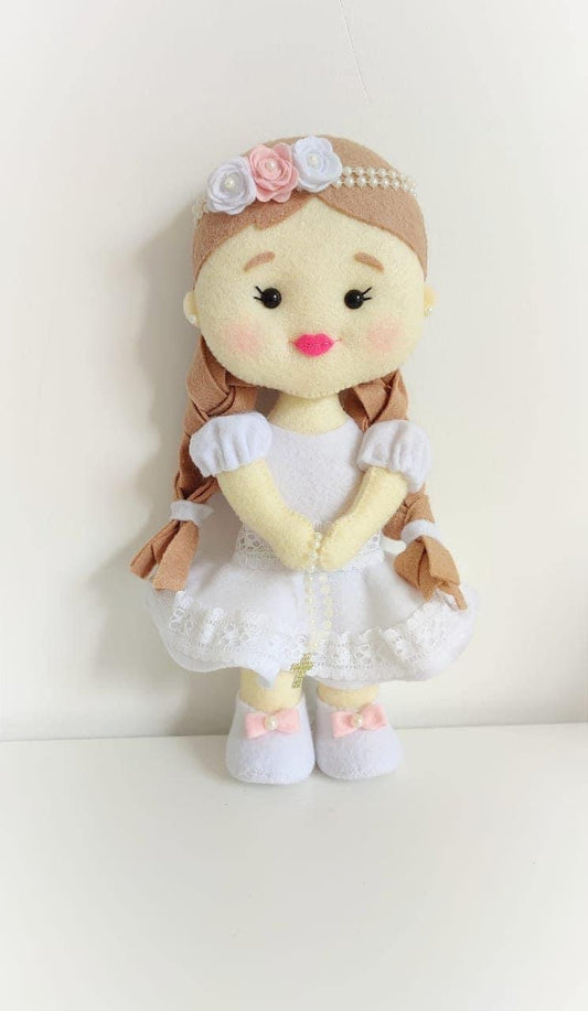 1st communion doll , first communion gift, first communion doll with name, Personalized First communion doll