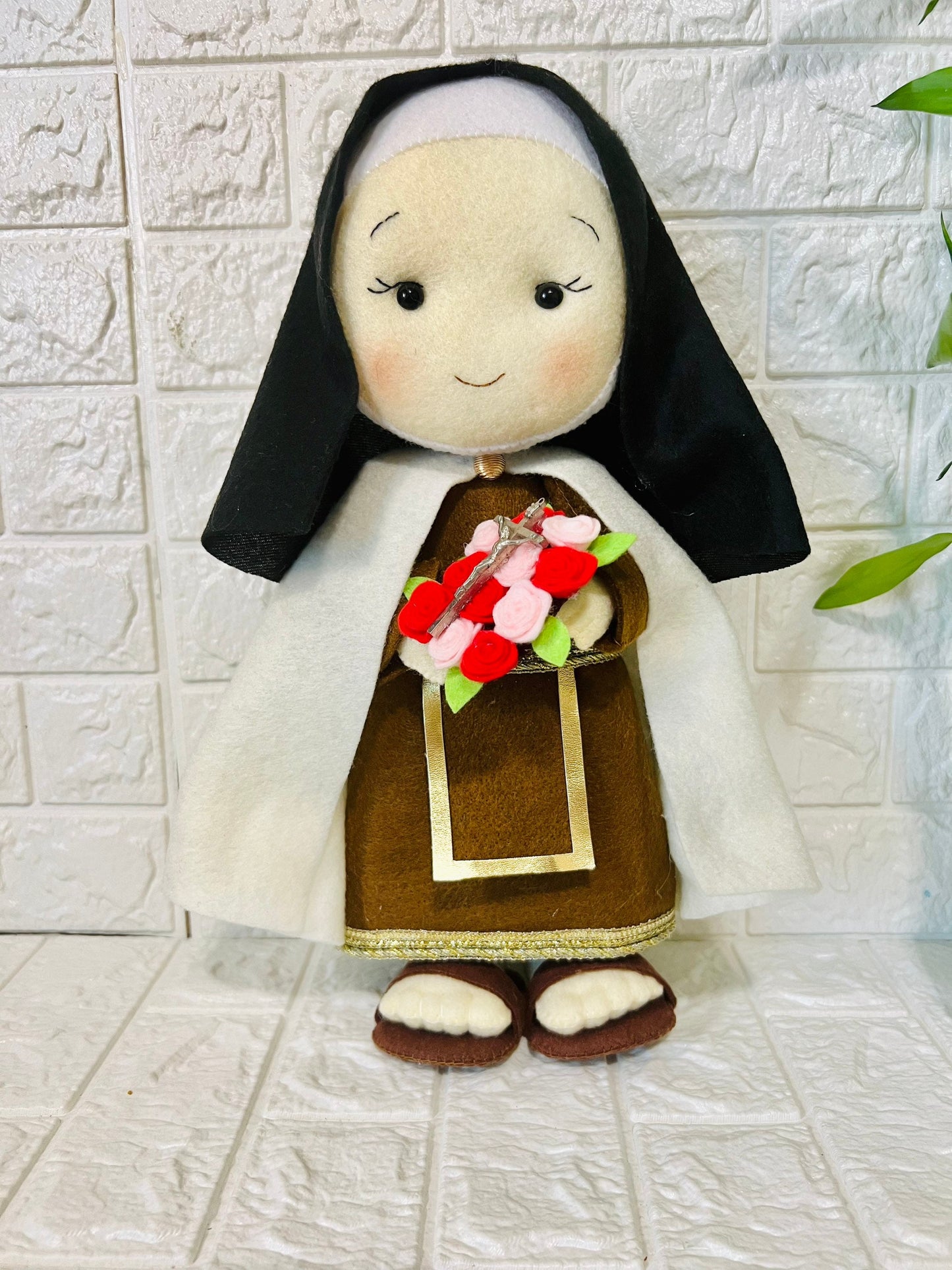 St. Theresa doll, St.Theresa ornament, Saint doll, Saint Therese of Lisieux doll, saint therese of lisieux little flower