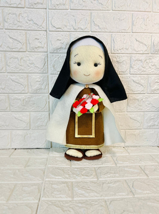 St. Theresa doll, St.Theresa ornament, Saint doll, Saint Therese of Lisieux doll, saint therese of lisieux little flower