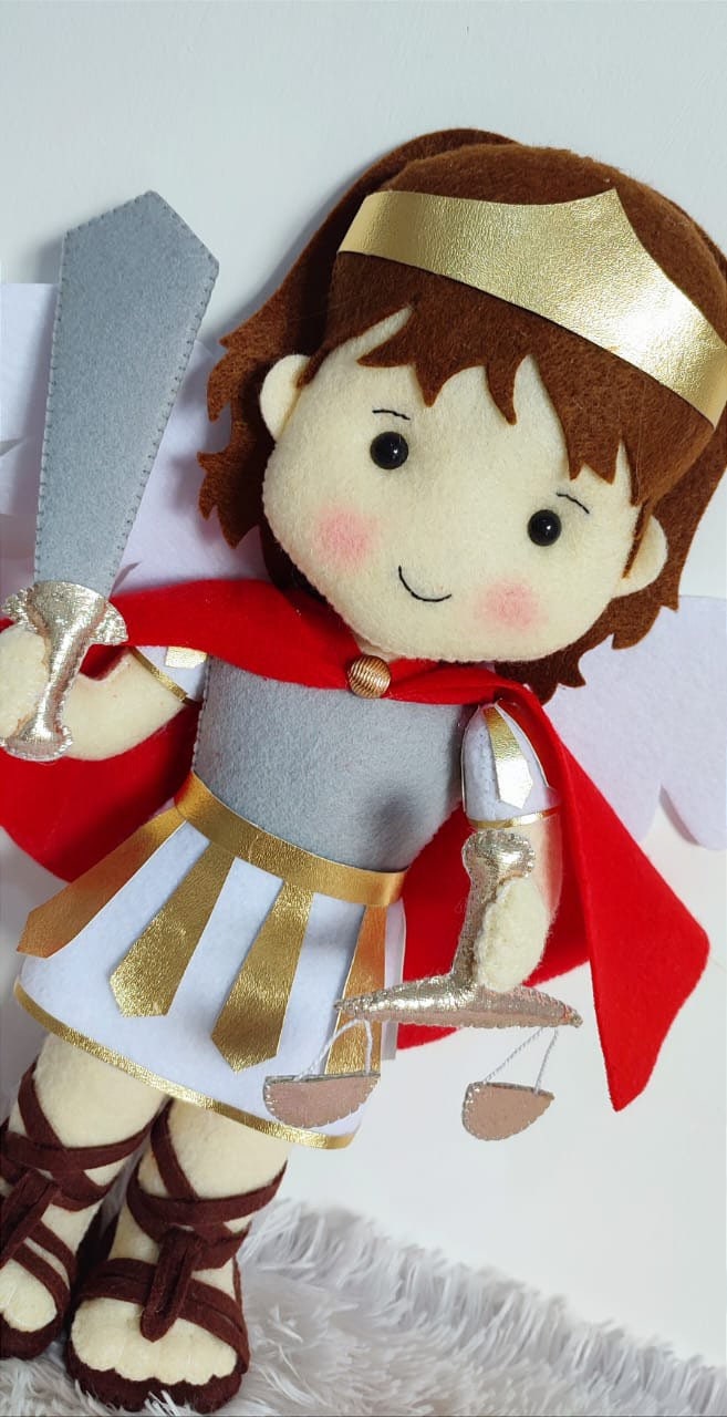 Saint Micheal the Arch Angel doll, St. Micheal doll , saint doll,, saint ornaments, baptism gift, first communion gift, confirmation gift,