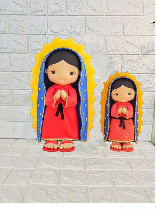 Our lady of Guadalupe doll, Marian doll, our lady of Guadalupe statue, our Lady of Guadalupe ornament, Catholic gift , saint Mary doll