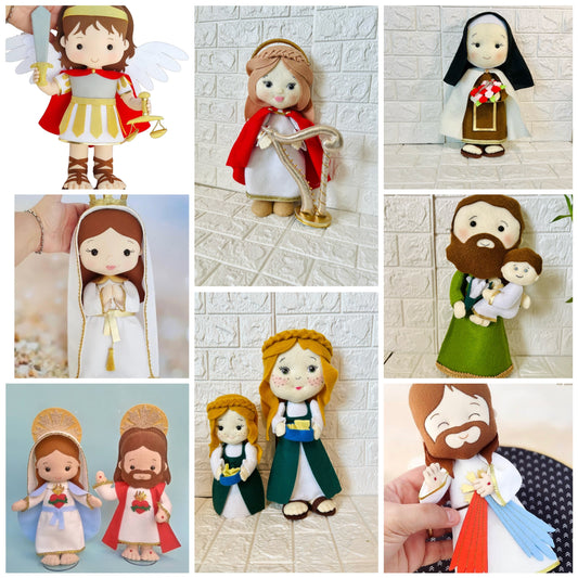 Saint dolls, Catholic gift, customized saint dolls