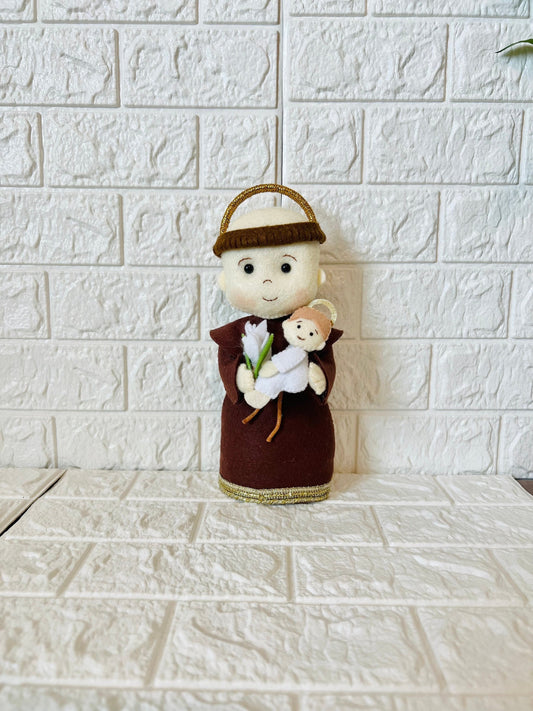 Saint Anthony ornament , saint doll, saint ornaments, baptism gift, first communion gift, confirmation gift, personalized saint doll