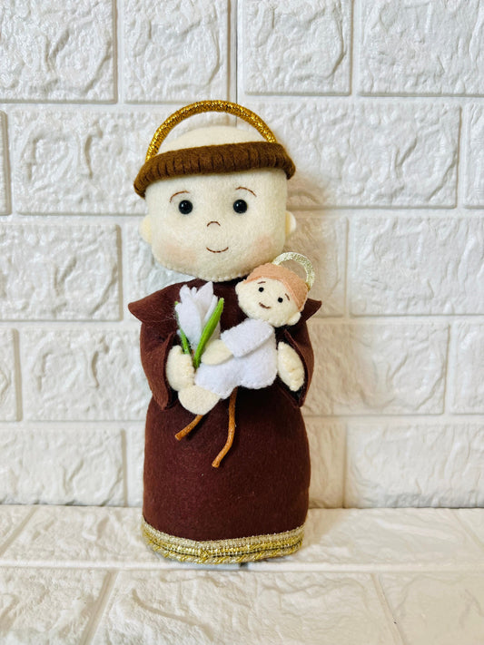 Saint Anthony ornament , saint doll, saint ornaments, baptism gift, first communion gift, confirmation gift, personalized saint doll