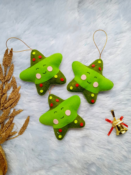 Christmas tree star ornament