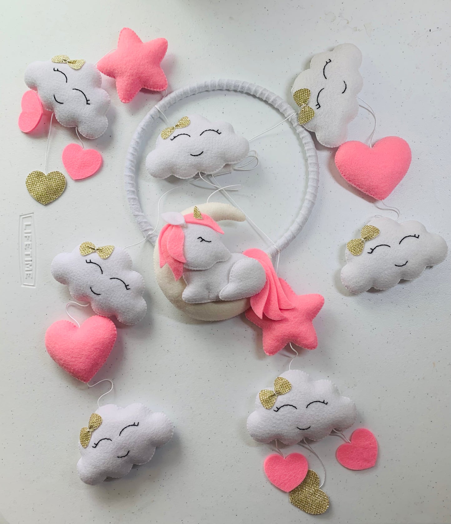 Unicorn Nursery, Unicorn mobile, Unicorn baby shower, Unicorn baby mobile, baby mobile, mobile Nursery, felt mobile, baby crib mobile girl,