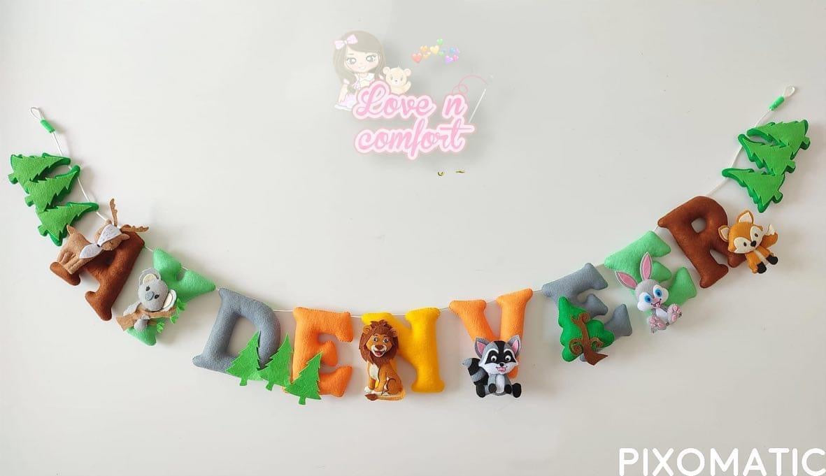 Custom Personalized banner/ name garlands for kids