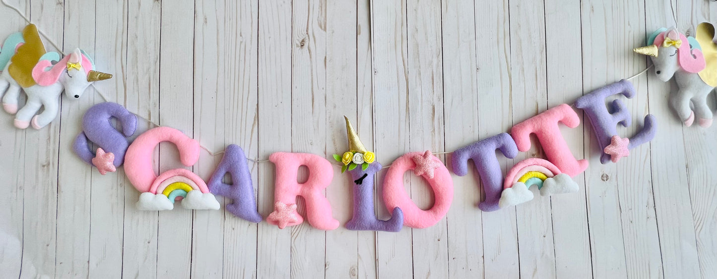 Custom Personalized banner/ name garlands for kids