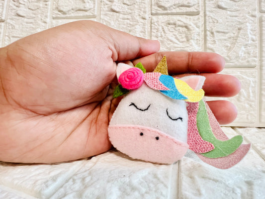 Unicorn hair clip/ band