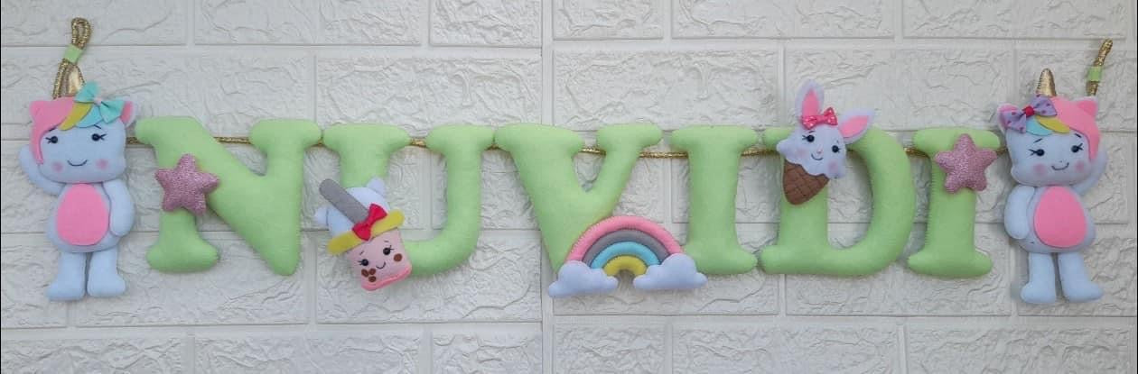 Custom Personalized banner/ name garlands for kids